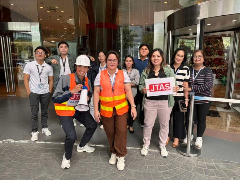 Read more about the article JTAS Members Engage in 4th Quarter Earthquake Preparedness Drill at Insular Life Corporate Center